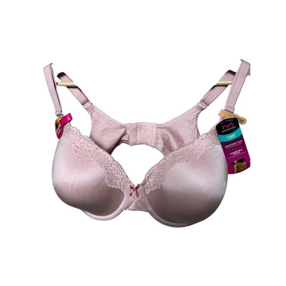 Maidenform T-shirt Bra Smartzone Cup 38DD Pink Bra NWT - Picture 1 of 4